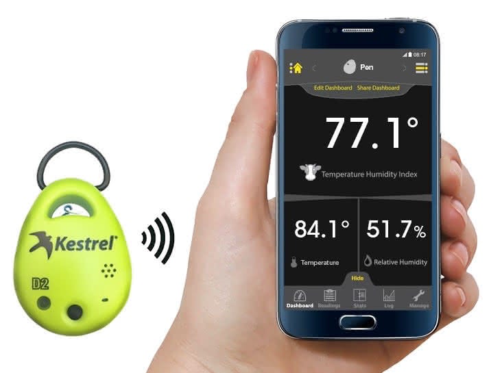 Drop D2 Livestock Heat Stress Monitor with Mobile App